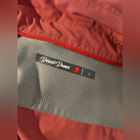 Desert Dunes Men's Casual Button Down Shirt in Coral Size Large - Picture 6 of 7